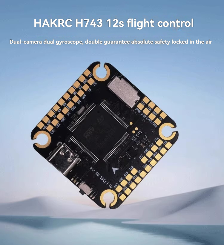Drone Racing Flight Controller - Controlador de Voo HAKRC H743 8S