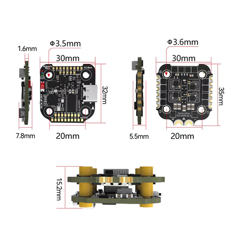 Controlador de Voo SpeedyBee F - Drone Racing Flight Controller avaliação e preço
