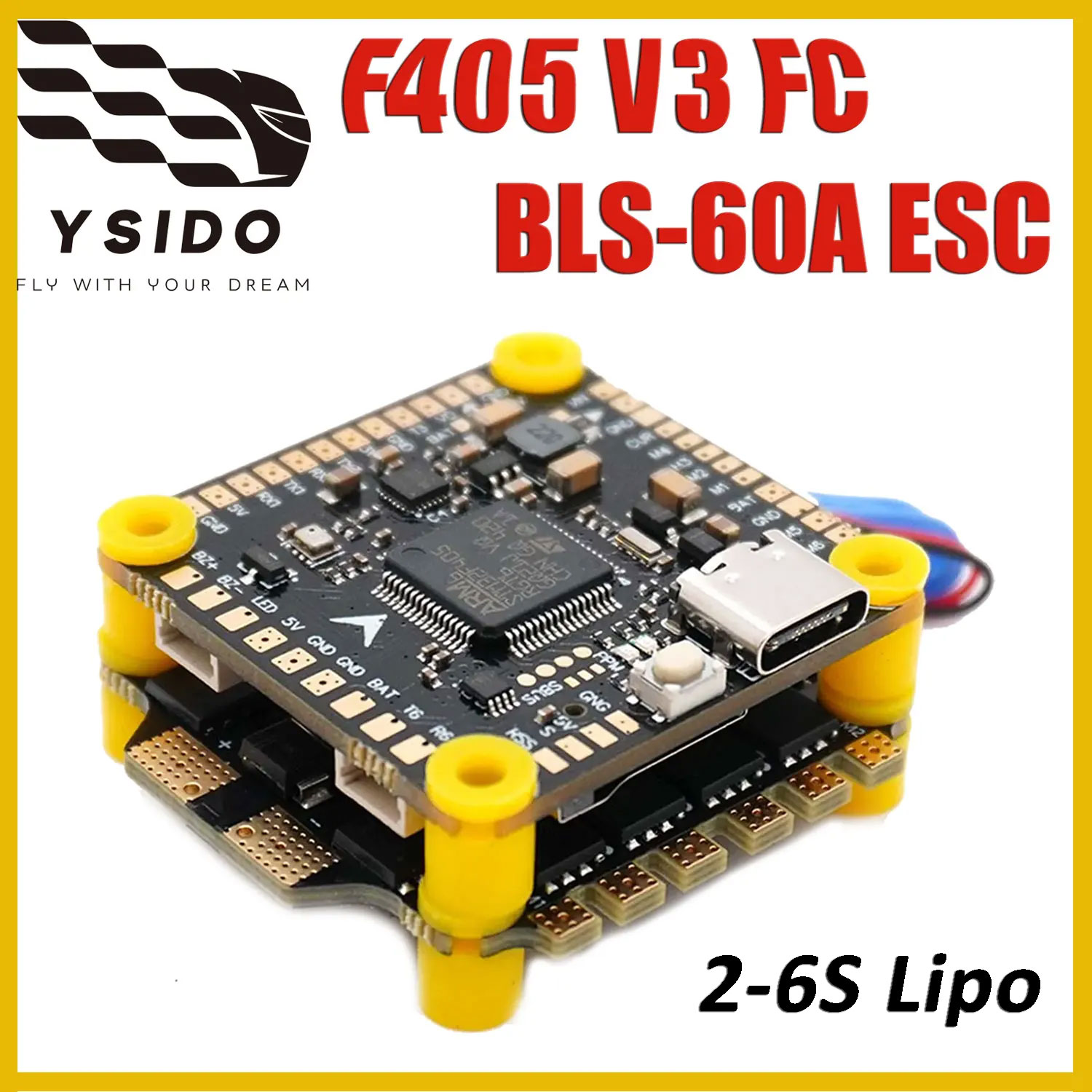 Controladora de Voo YSIDO F405 - Drone Racing Flight Controller avaliação e preço